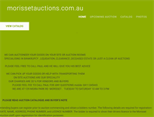 Tablet Screenshot of morissetauctions.com.au